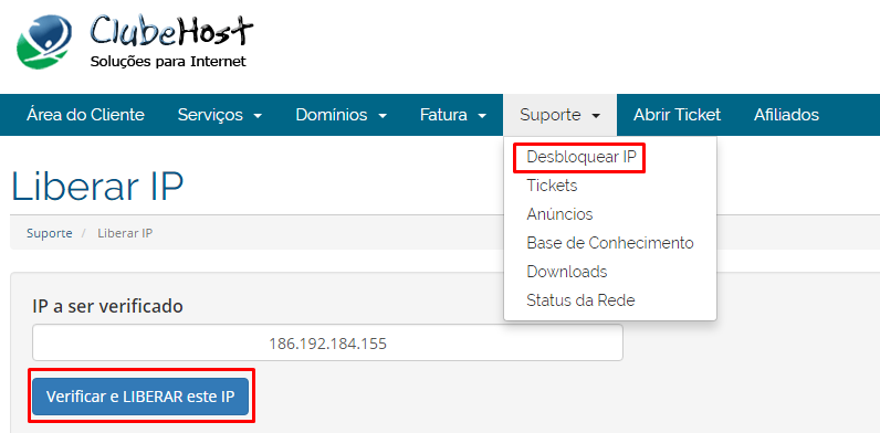 desbloquear ip